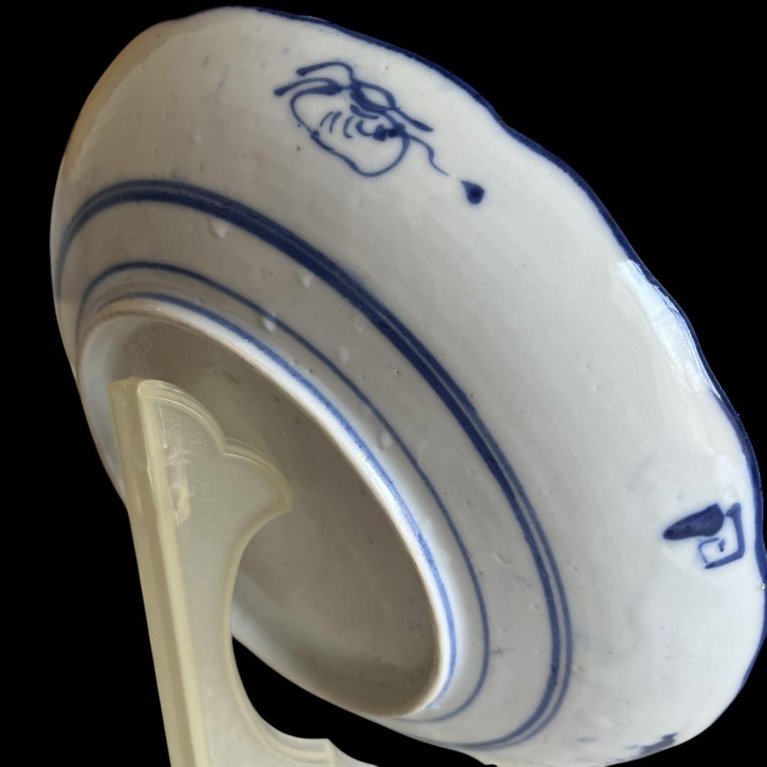 伊万里 中皿 アンティーク 明治前期 熊本城入場図 染付け 皿 骨董品