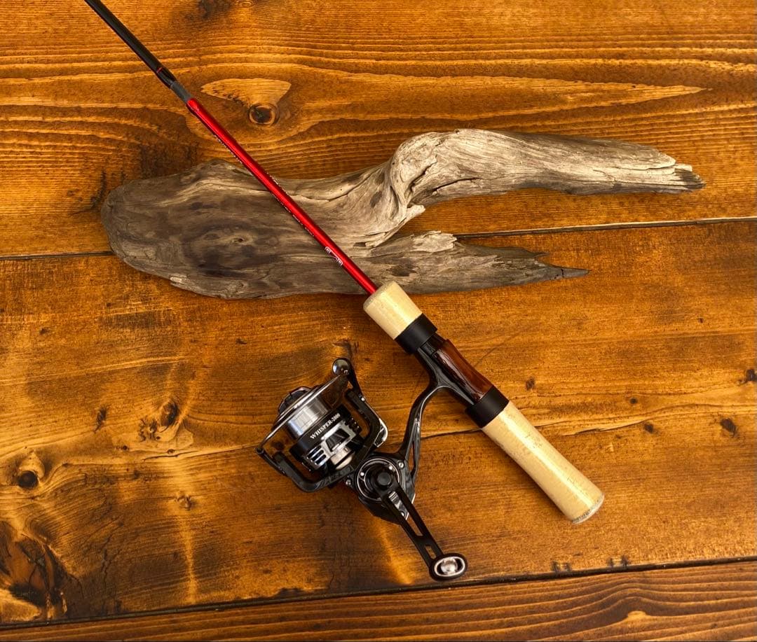 トラウトロッド　ウッド調　485UL 424UL スピニングロッド　パックロッド