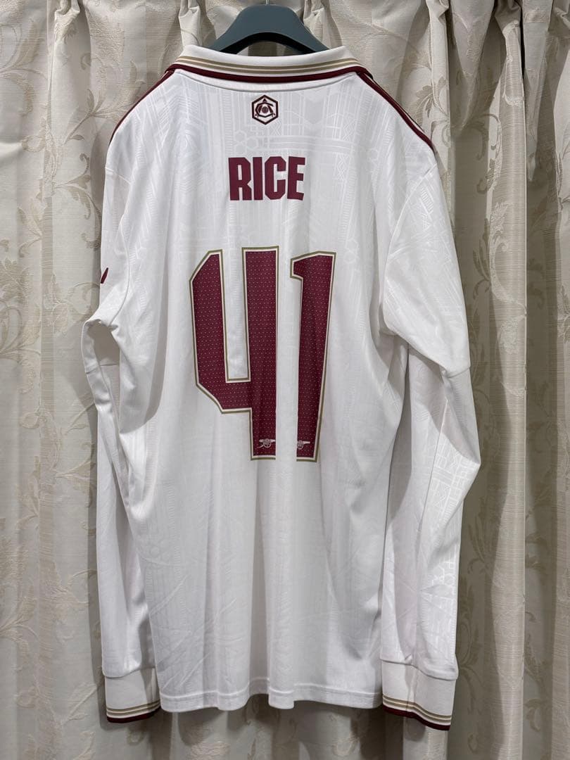 【公式/新品】アーセナル25/26 長袖 サード レプリカ ライス M