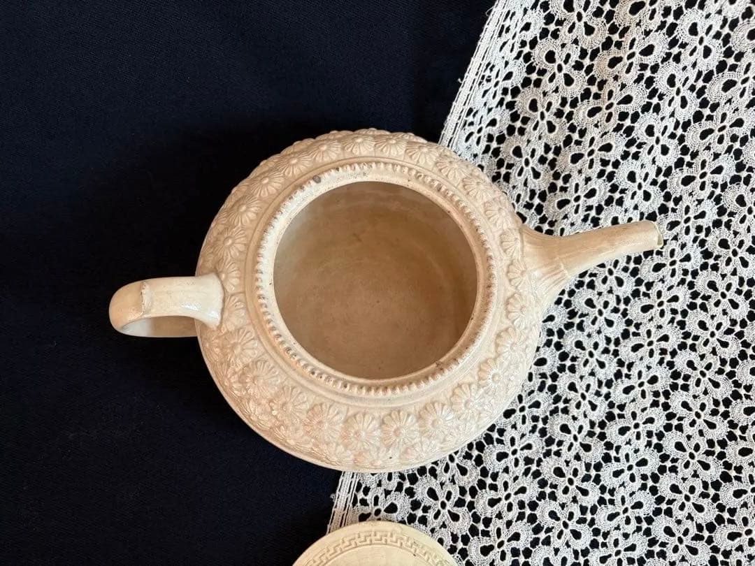 ボルドー窯　マーガレットシリーズ ティーポット フランス アンティーク