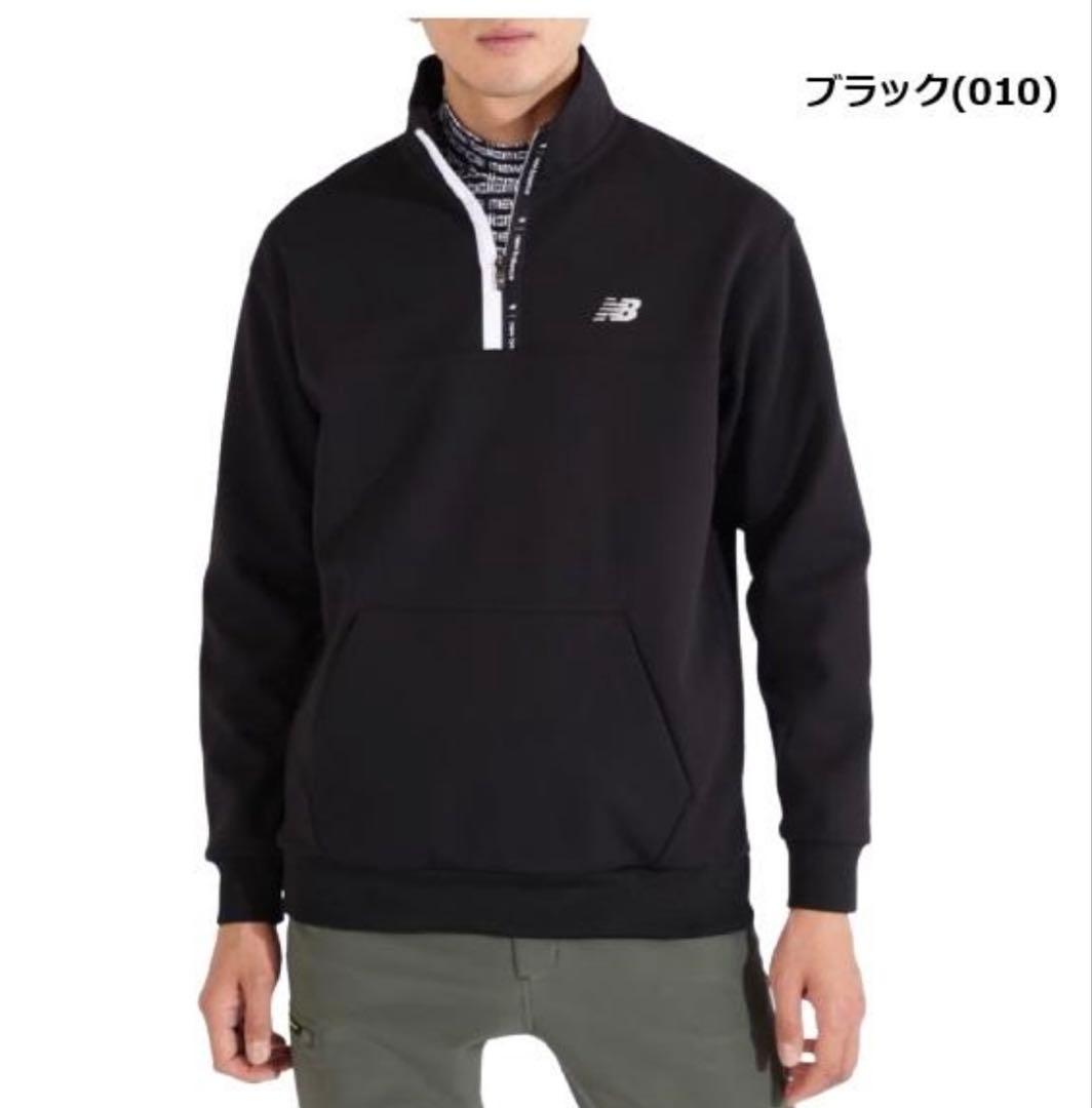 ニューバランス ゴルフ ハーフジップ プルオーバー ブラック 5(L)