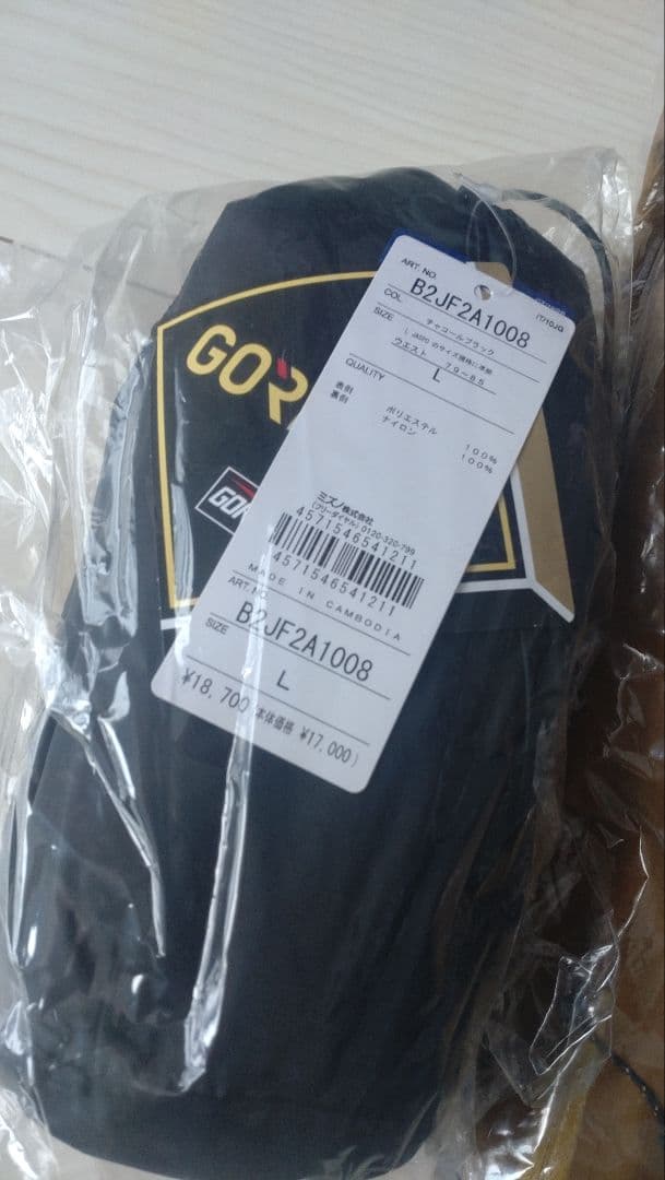 ミズノ ゴアテックス 上下セット　Lサイズ