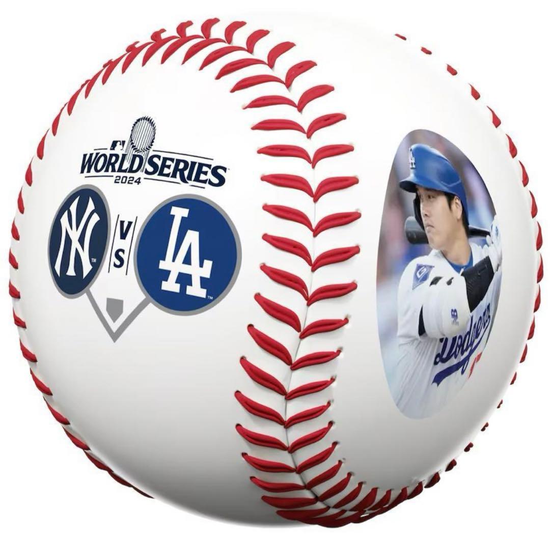 日本未発売！ワールドシリーズ2024大谷翔平/ジャジ F記念ボール限定品