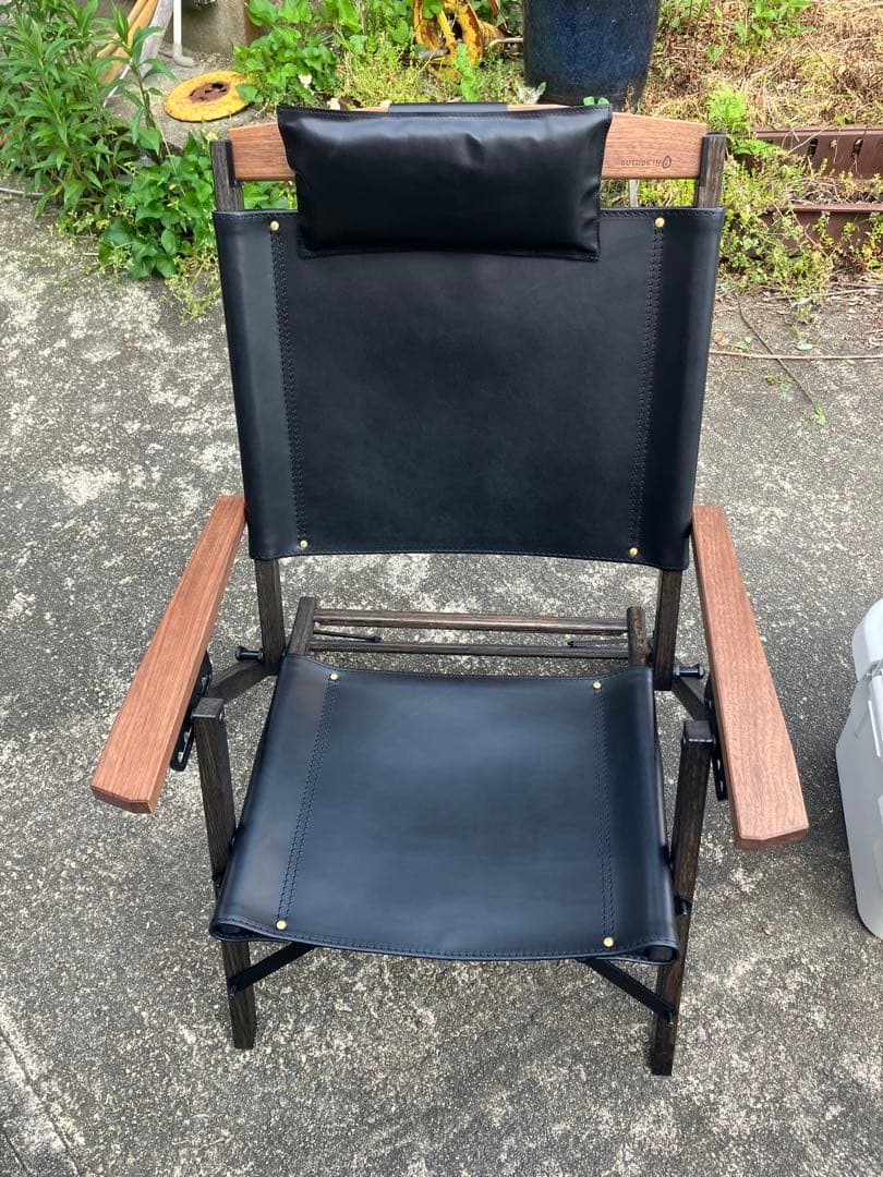 いしころ様　カチャカチャチェア　レザー　ブラック