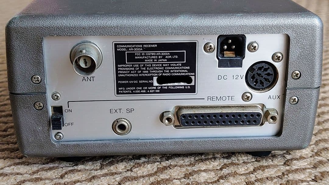 AOR AR-3000A 広帯域受信機 本体