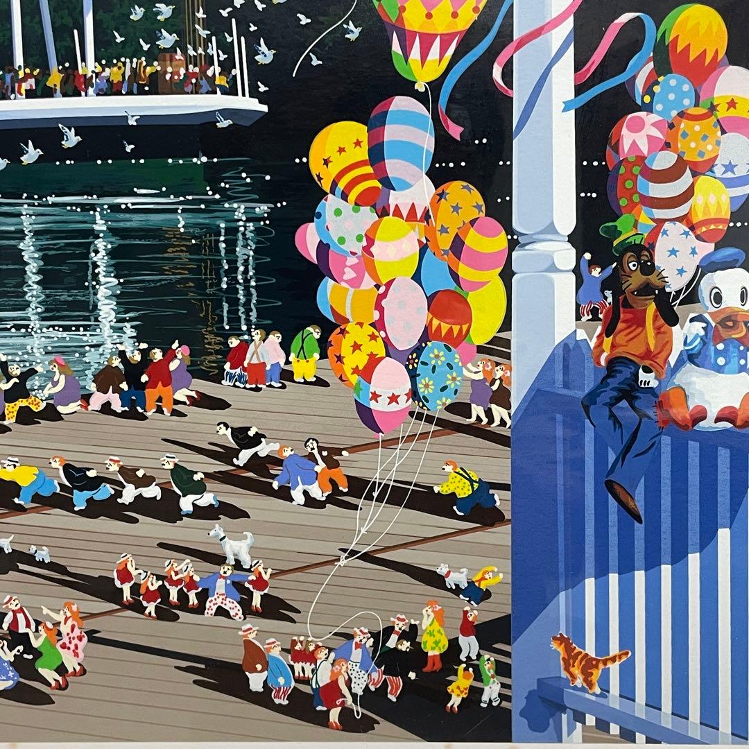 ヒロ ヤマガタ マーク トゥエイン号 ディズニー シルクスクリーン 限定 保証書