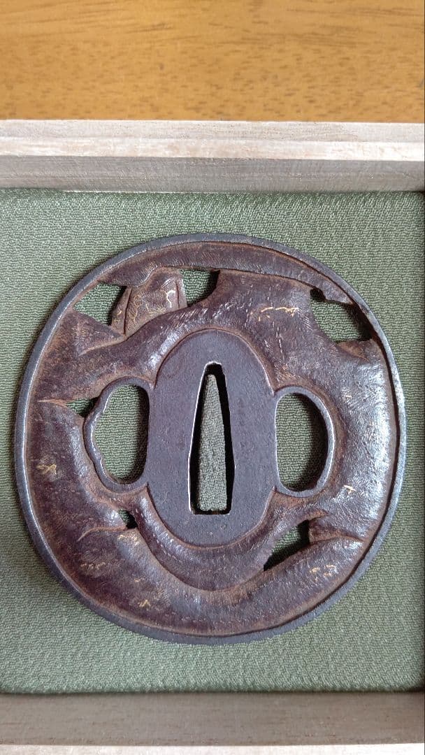 江戸期 鍔、木箱付