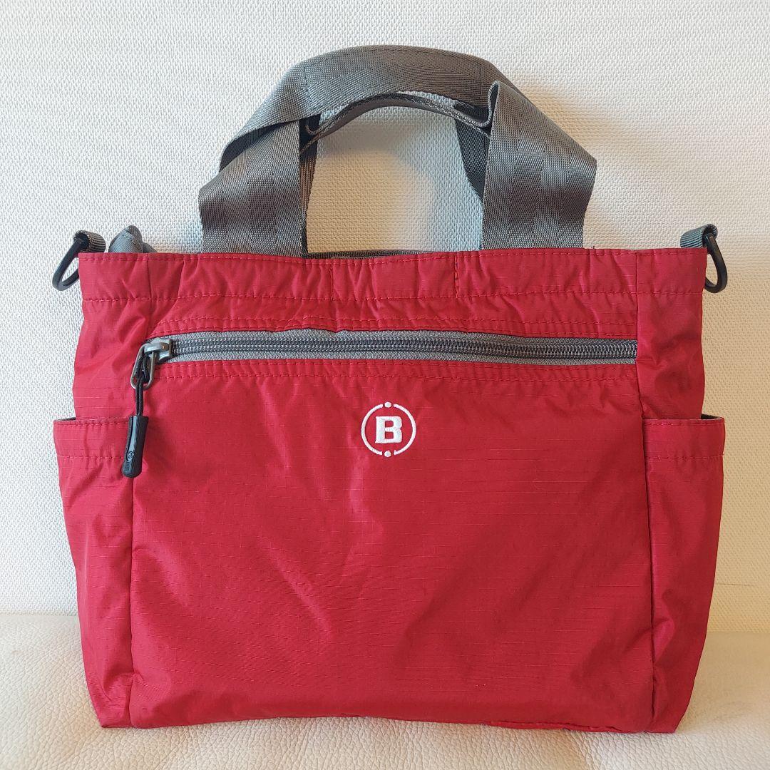 極美品〈BRIEFING〉カートバッグ ブリーフィング ラウンドバッグ 人気色赤