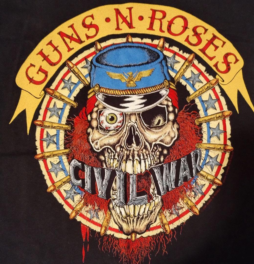 【値下不可】J・ビーバー 着用 ガンズ・アンド・ローゼズ 91-92 Tシャツ