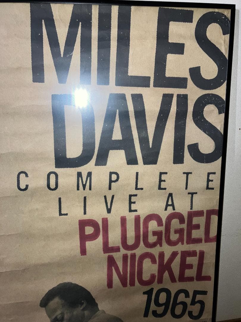 非売品！★マイルスデイヴィス Miles Davis プロモ用 額付 ポスター