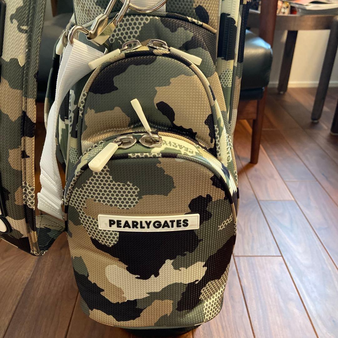 パーリーゲイツ　カモフラージュ柄ゴルフバッグ(ゴルフクラブ付き)