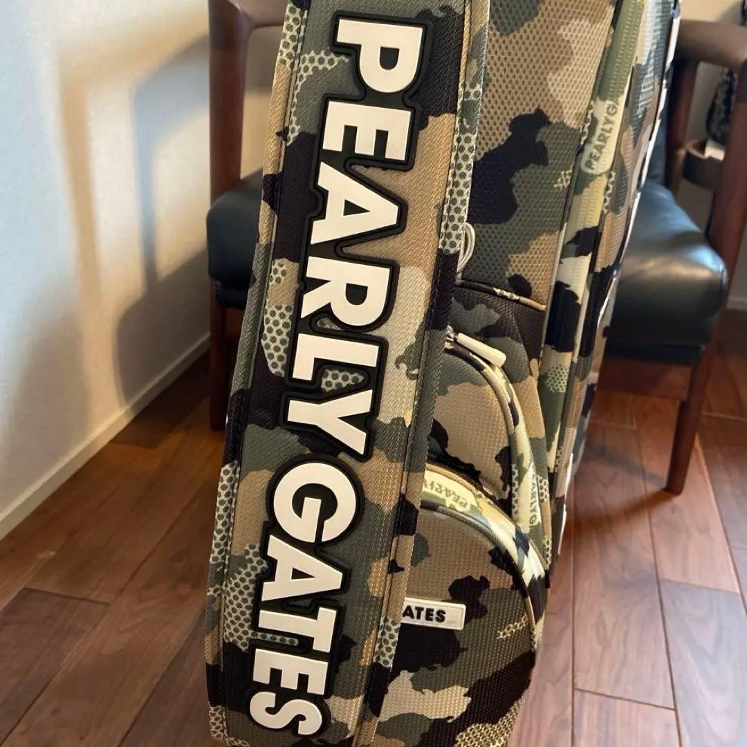 パーリーゲイツ　カモフラージュ柄ゴルフバッグ(ゴルフクラブ付き)