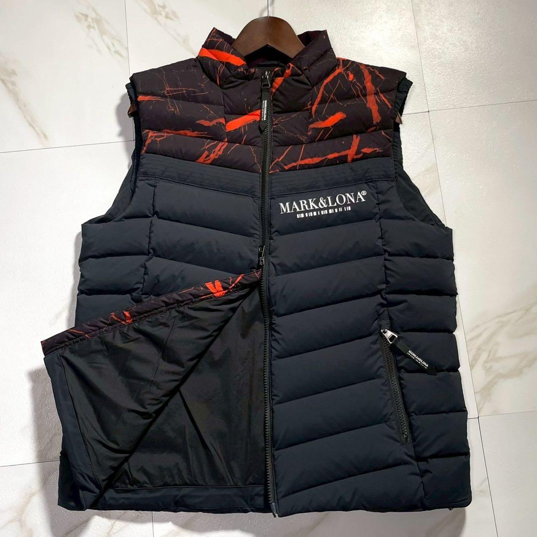 希少 XLサイズ MARK&LONA ダウンベスト メンズ ゴルフウェア
