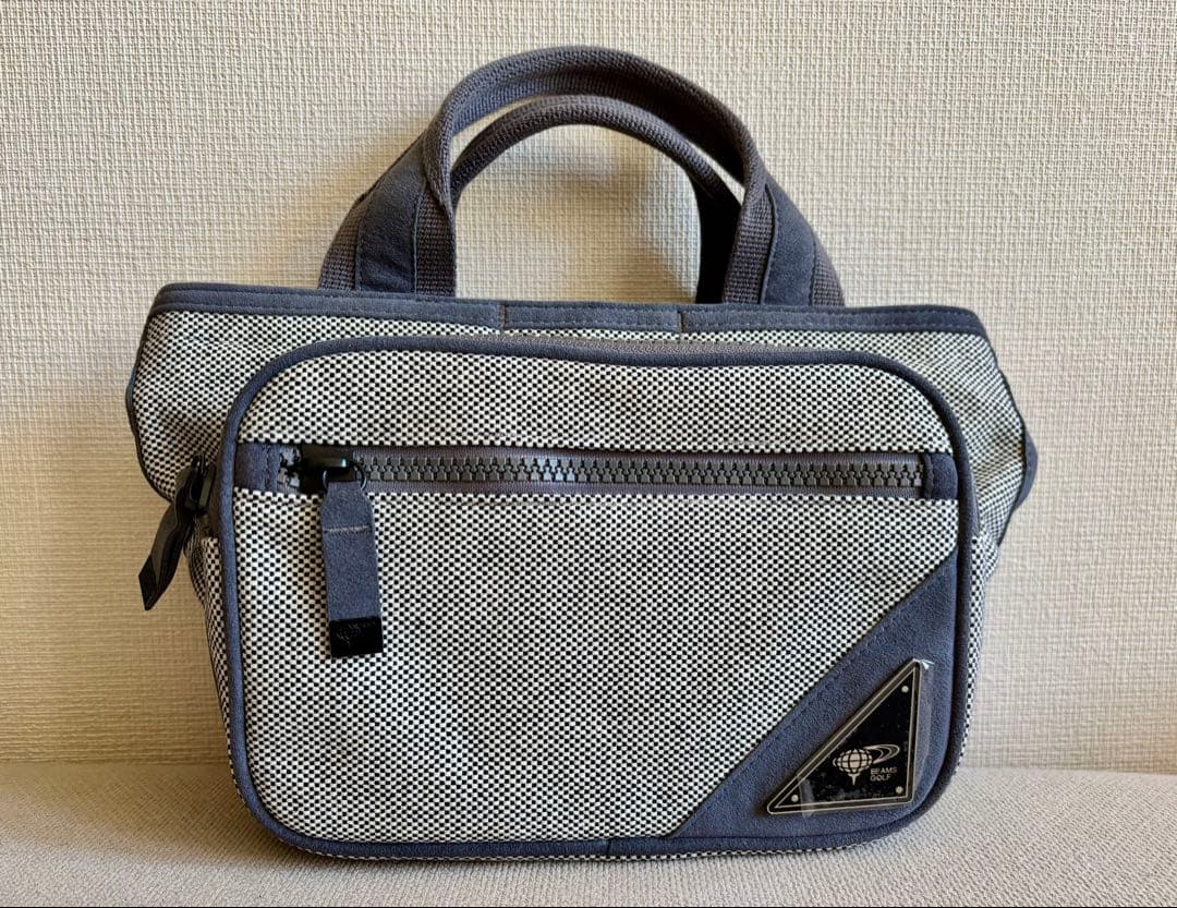 BEAMS GOLF NSG-COTTON CANVAS カートバッグ グレー