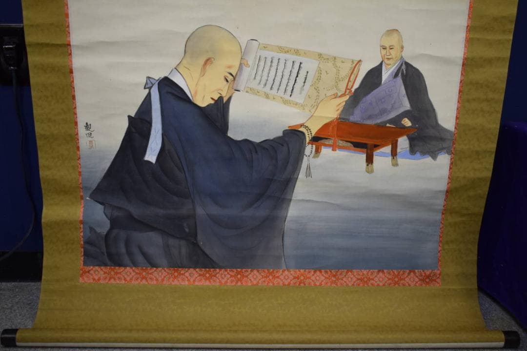 真作/観風/親鸞聖人/人物図/大幅/布袋屋掛軸HK-65