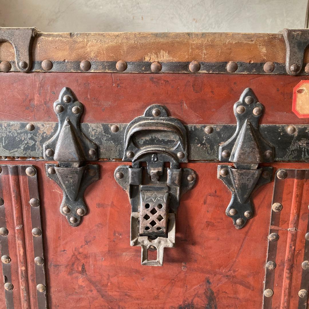 ⭐️稀少価値　レア物　アンティーク　ヴィンテージ　USトランク　スタッズ　アイアン