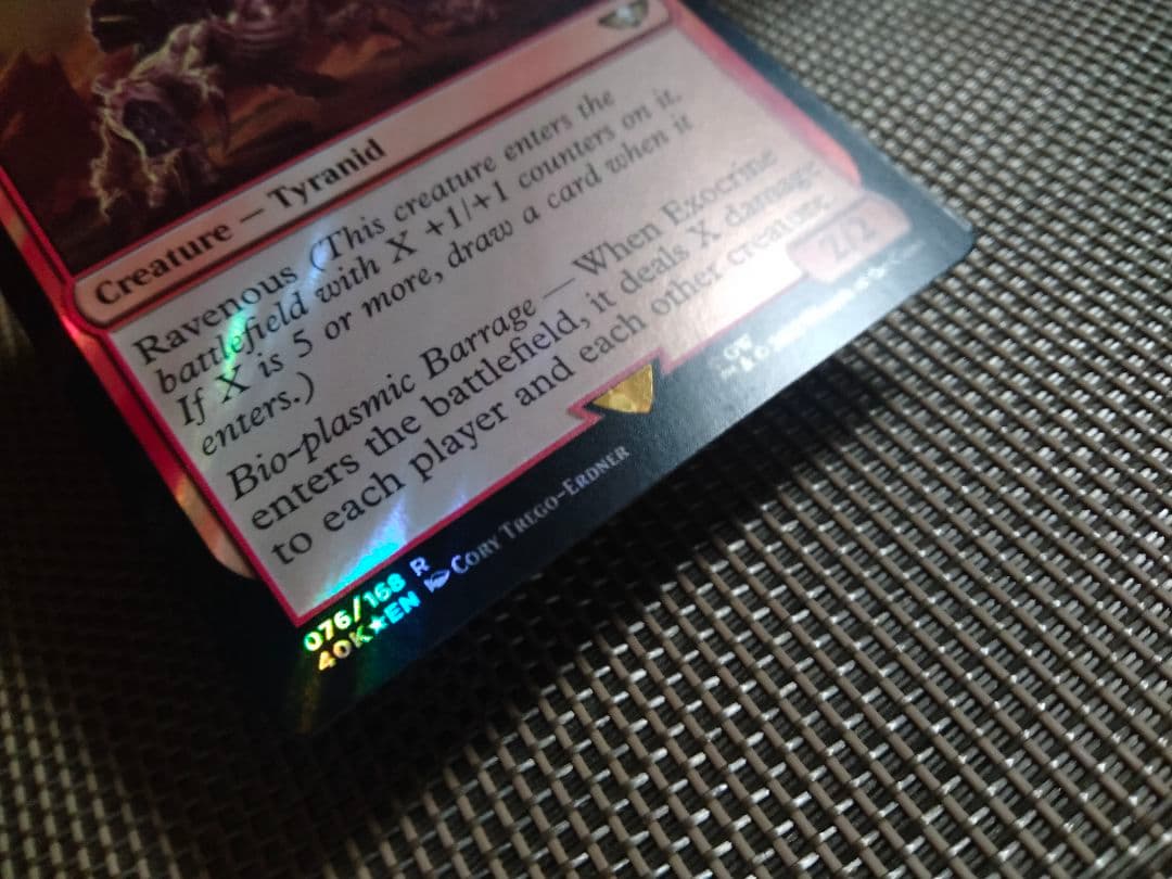 【ご確認用】40K サージ Foil エグゾクライン 英語 1枚　MTG