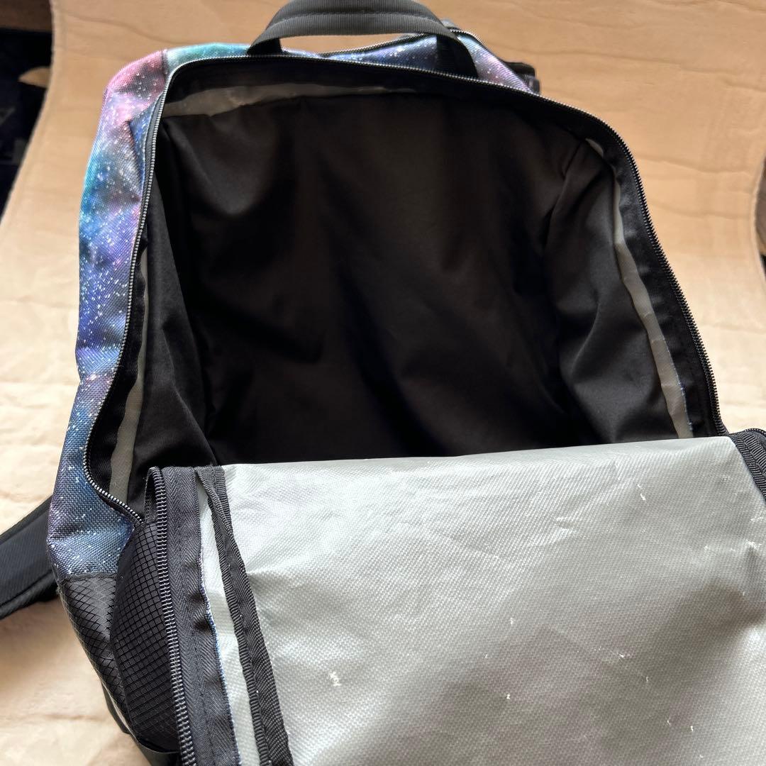 Purplecow 宇宙柄 スキー靴、スノボー靴リュック大容量