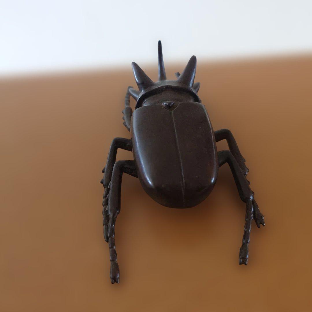 銅製　ゴホンヅノカブト　カブトムシ