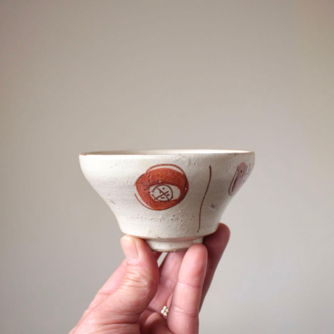 絵瀬戸 茶碗 古美術 古道具 アンティーク