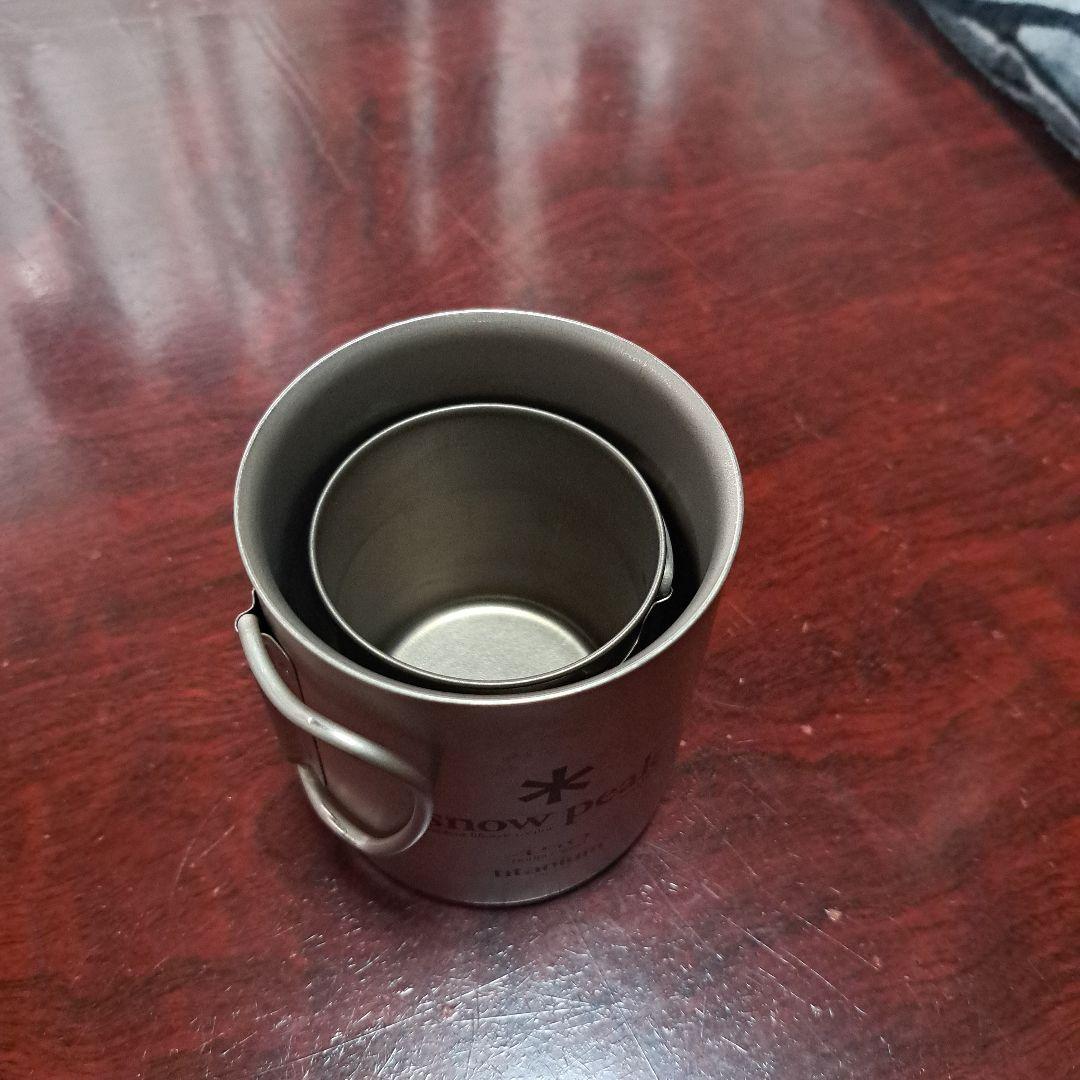  peak チタンマグカップ 450m,220ml