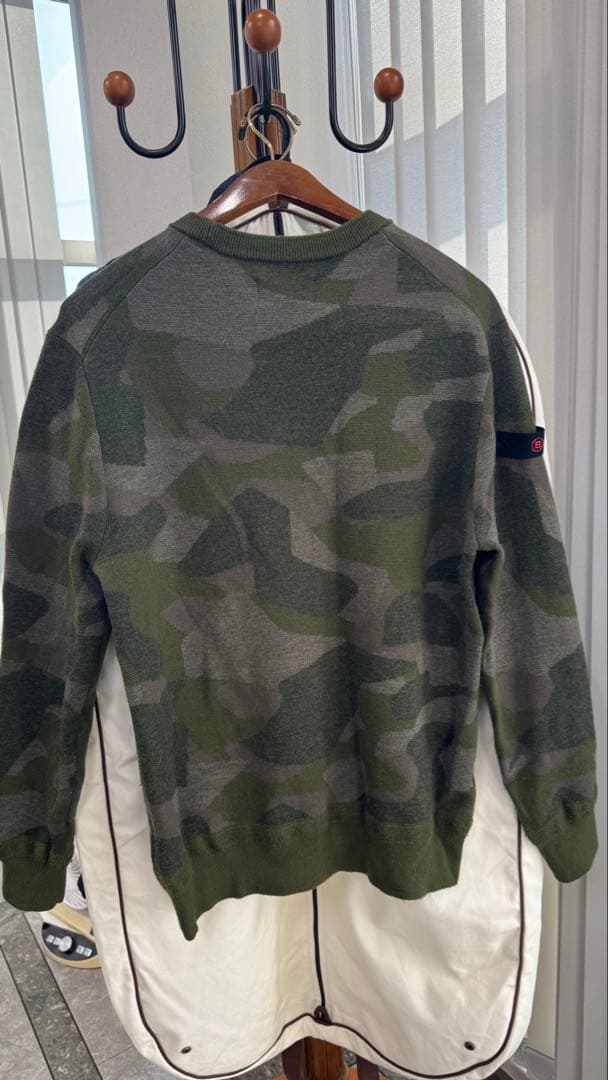 ブリーフィング　ゴルフ　ニット　Lサイズ　迷彩柄