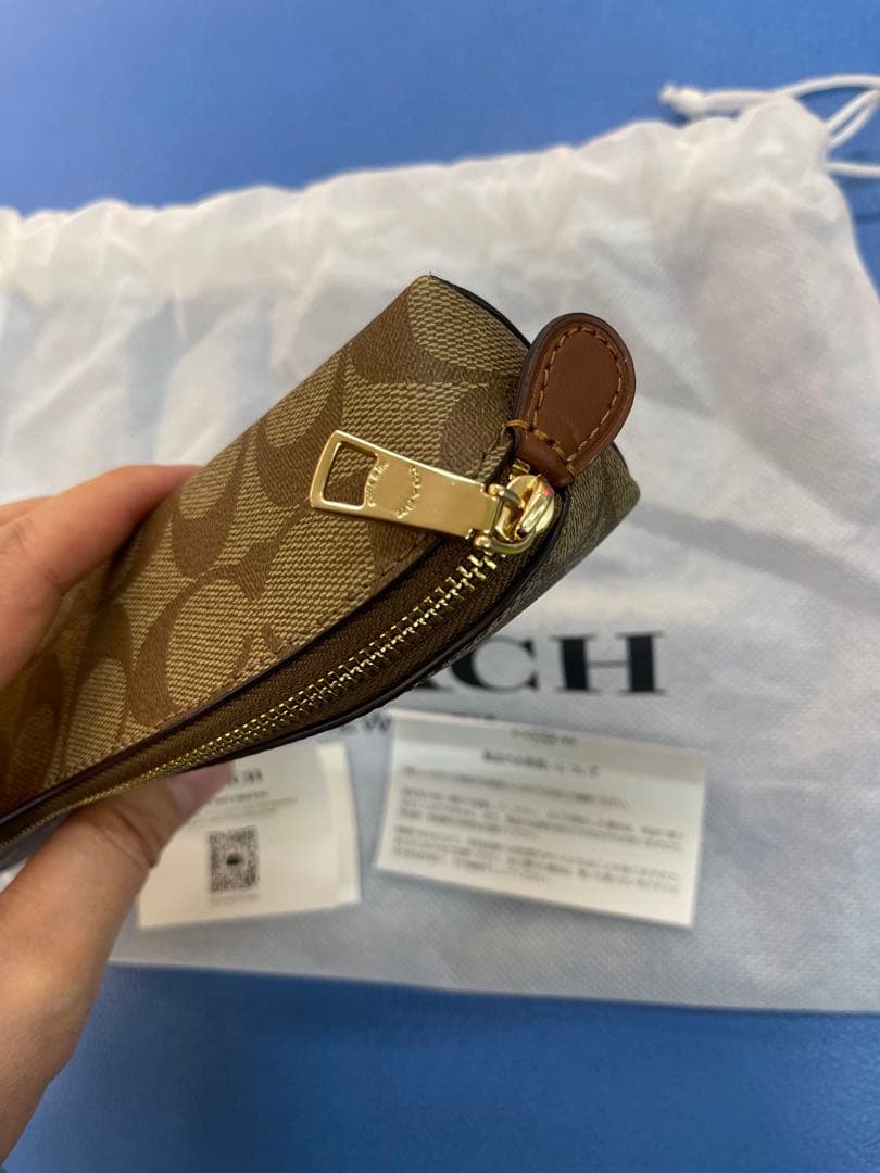 COACH ブラウン キャンバス 筆箱　ペンケース　美品