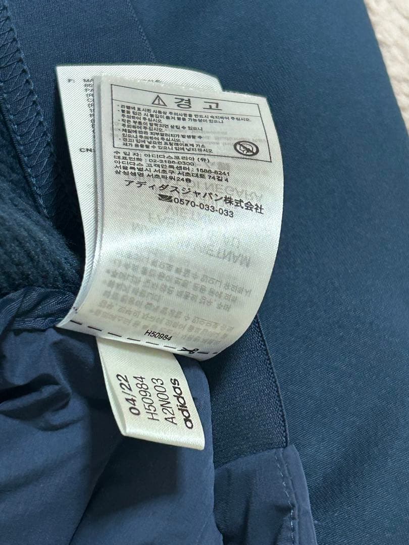 adidas ネイビー ゴルフ用ジャケット