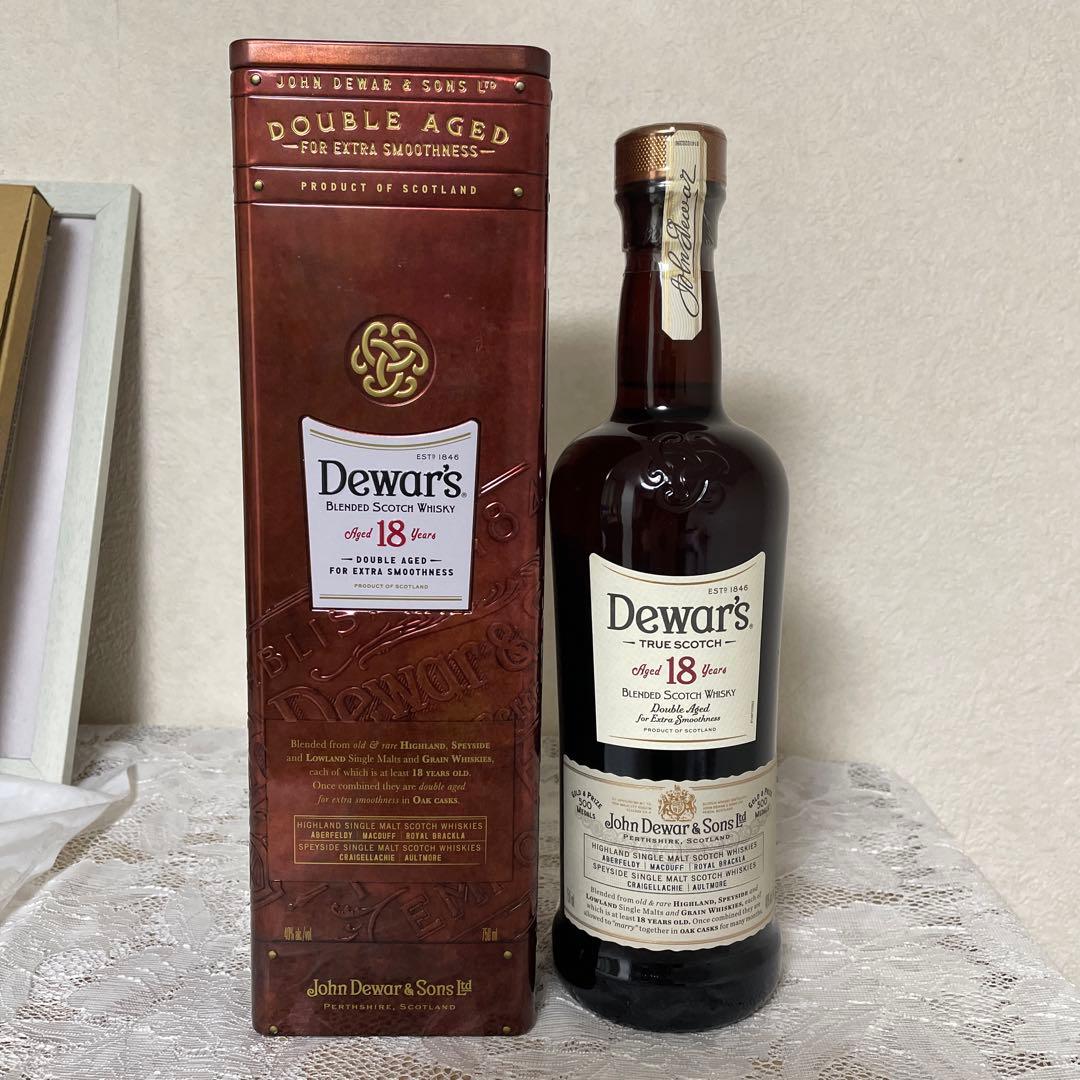 デュアーズ18年、箱付き、内容量750ml