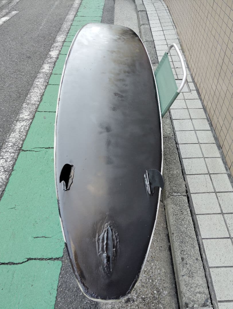 ファンボードソフトボードロングボード8.0クロコダイルスキン 横浜市南区引き取り