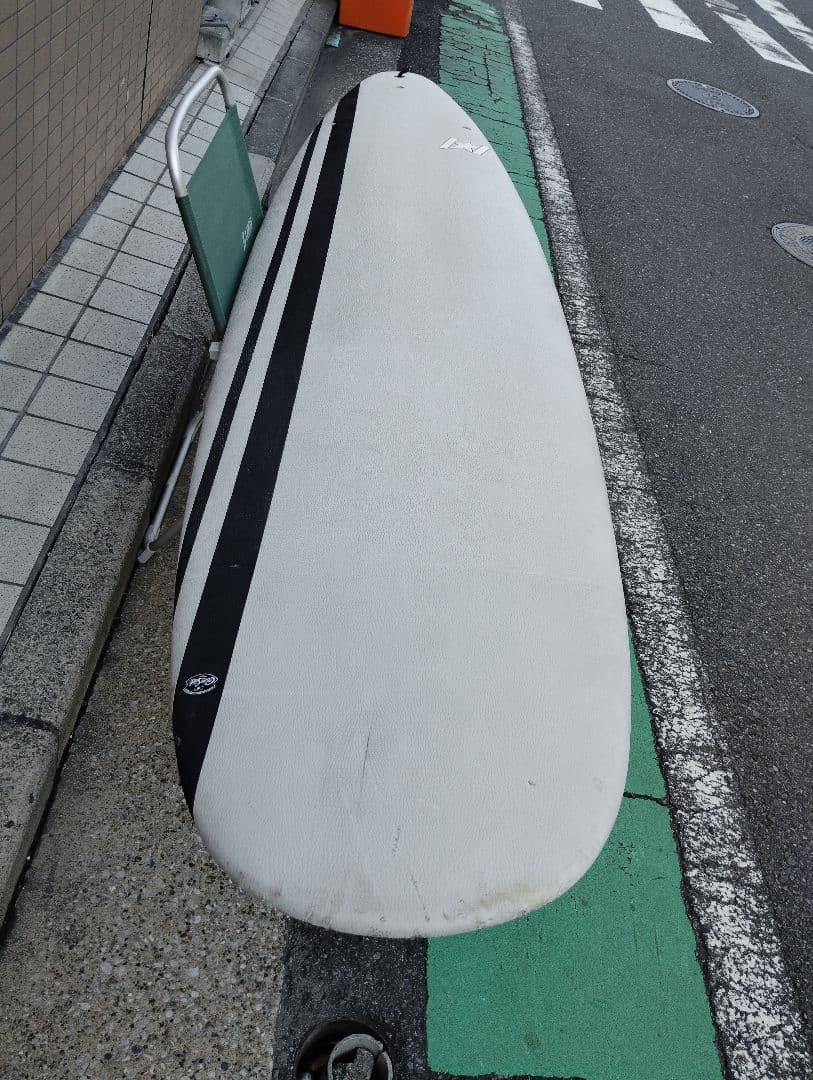 ファンボードソフトボードロングボード8.0クロコダイルスキン 横浜市南区引き取り