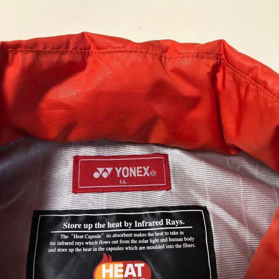 ヨネックス◇ヒートカプセル ダウン ベスト◇オレンジ LLサイズ