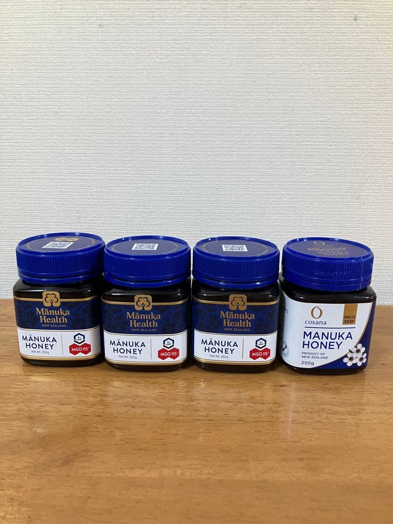 マヌカヘルス　マヌカハニー　MGO115 +　MGO100+　4個セット