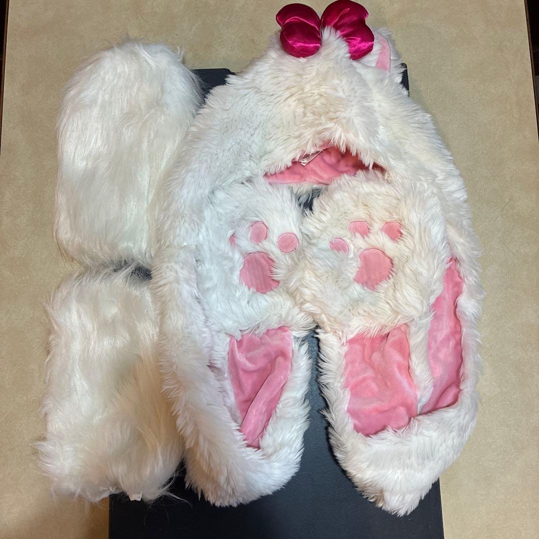 ディズニー マリー ファンキャップ もこもこレッグウォーマー付き