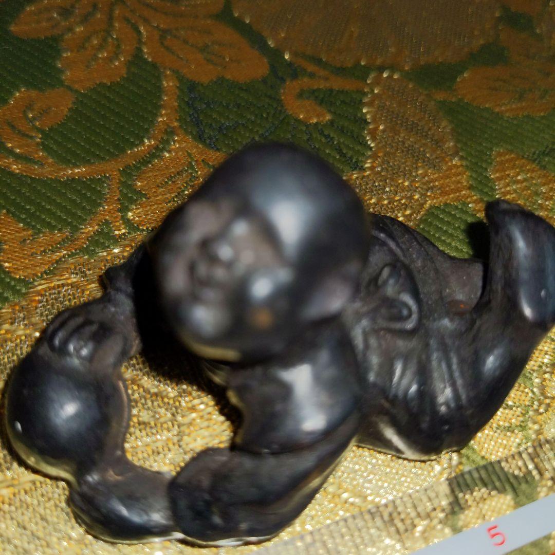 【最終価格】骨董　書道　古銅製　唐子鎮紙