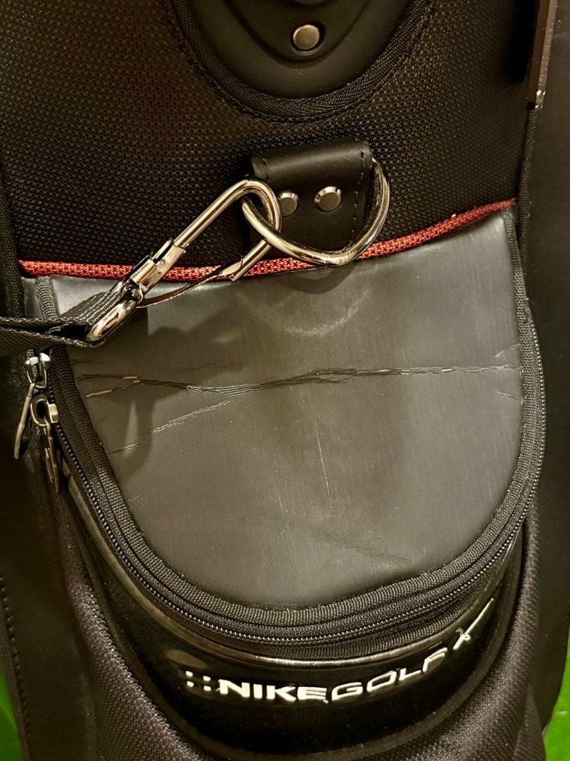 【希少】ナイキ ゴルフ キャディバッグ カート型 ブラック シルバー