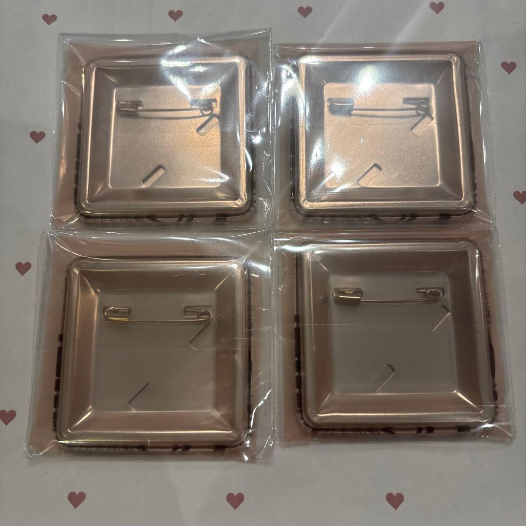 終わりのセラフ DMMスクラッチ スクエア缶バッジ　柊深夜 4個