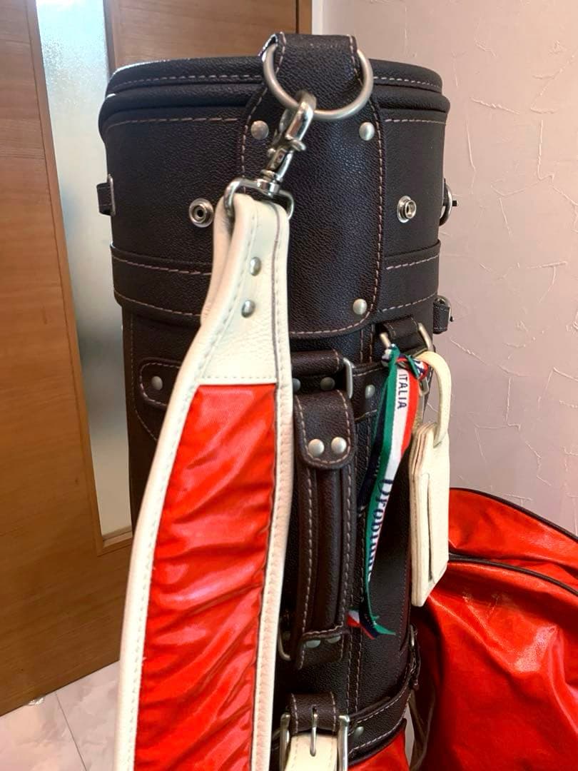 希少/完売/美品　Orobianco 本革 レザー使用　高級　キャディバッグ