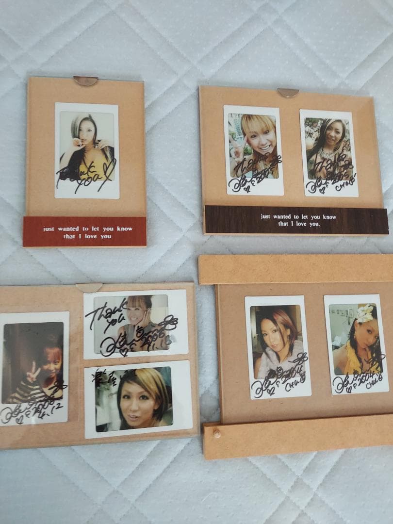 激レア　倖田來未　直筆サイン入りチェキ　８枚セット