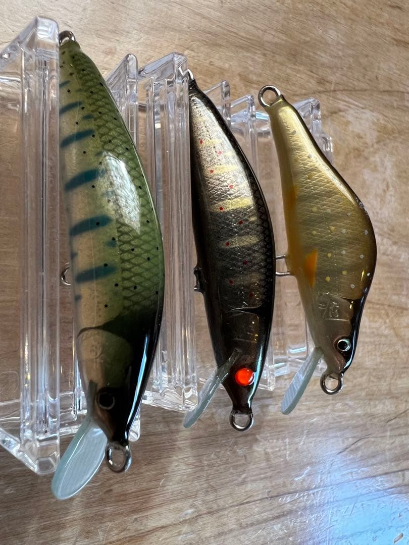 渓流ハンドメイドミノー 魚じゃらしsaburou&Ebisu 3個セット