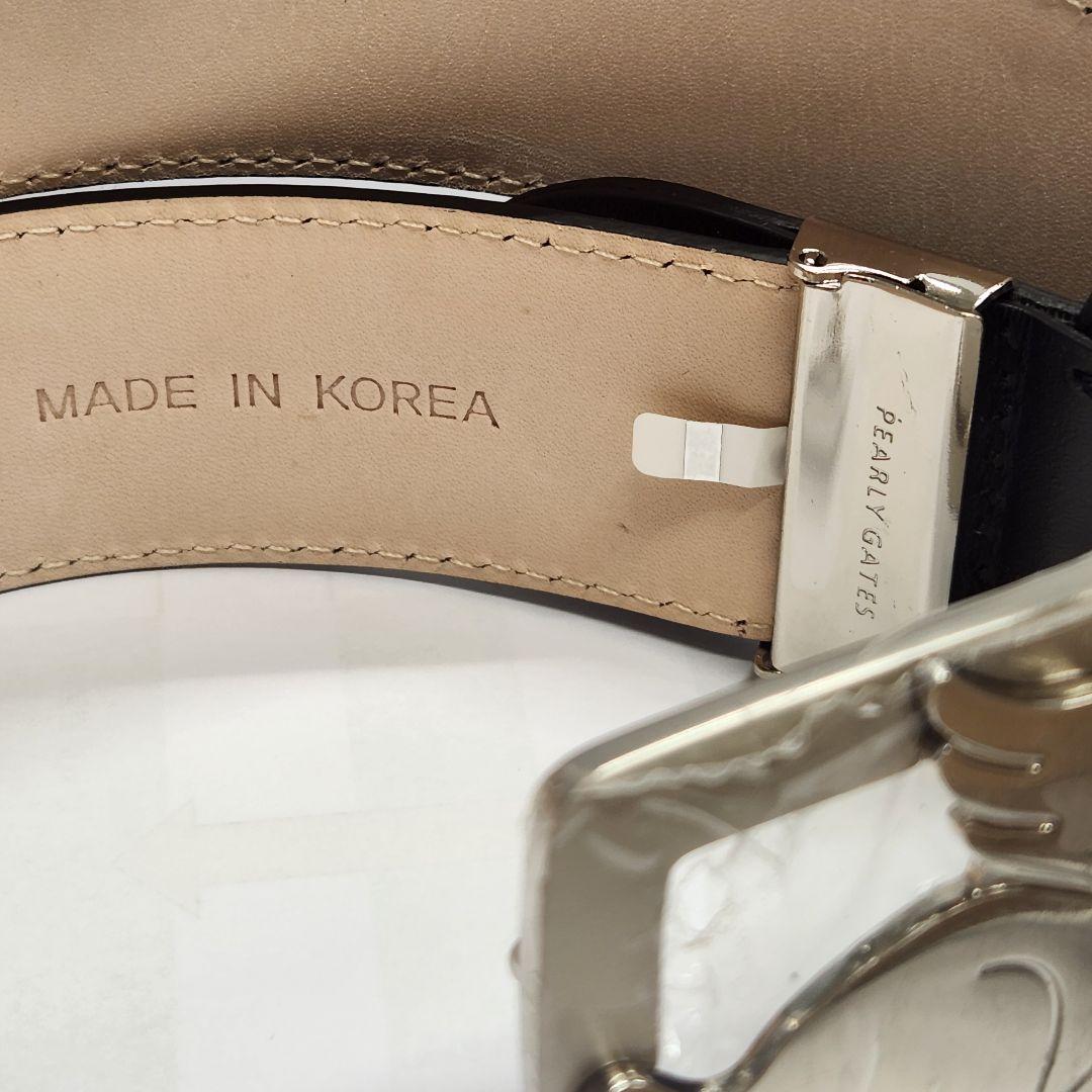 PEARLY GATES　未使用　タグ付　ブラック　ベルト　フライングラビット