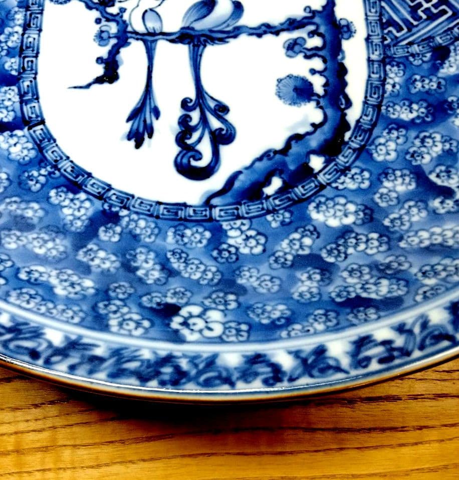 ☆ 加藤利昌 清水焼 染付大皿