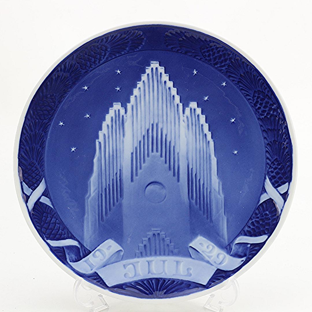 1929年 「グルントヴィ教会」 イヤープレート ロイヤルコペンハーゲン