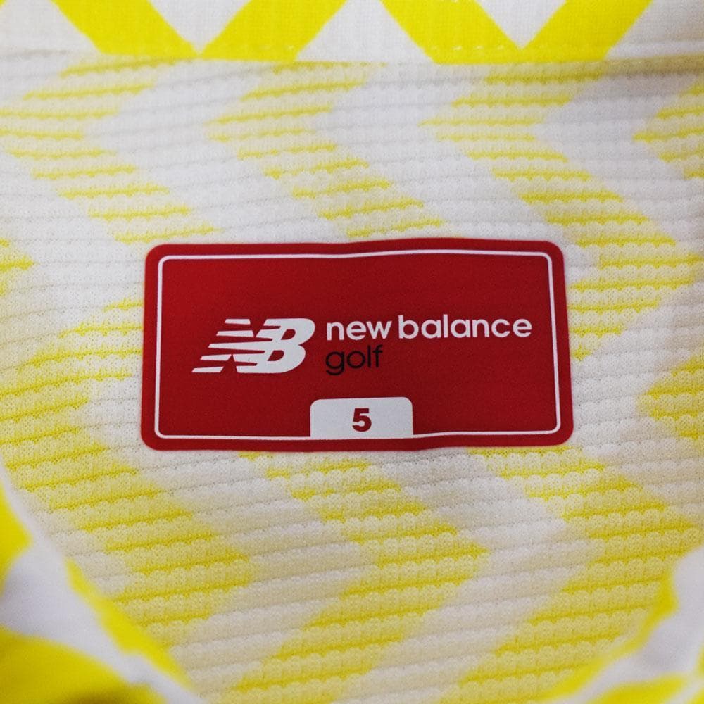 ニューバランス/ゴルフ ポロシャツ【イエロー/５】 新品