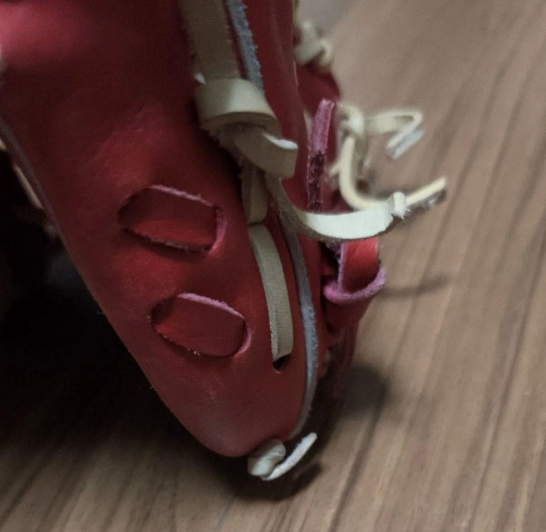 久保田スラッガー グローブ 軟式 外野手用 レッド(近本モデル)