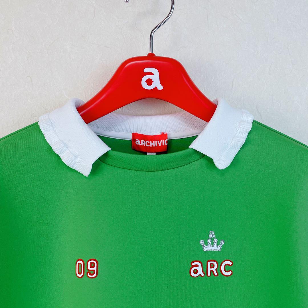 25FW【新品未使用 アルチビオ】機能肉薄段ボール襟付き半袖プルオーバー38号