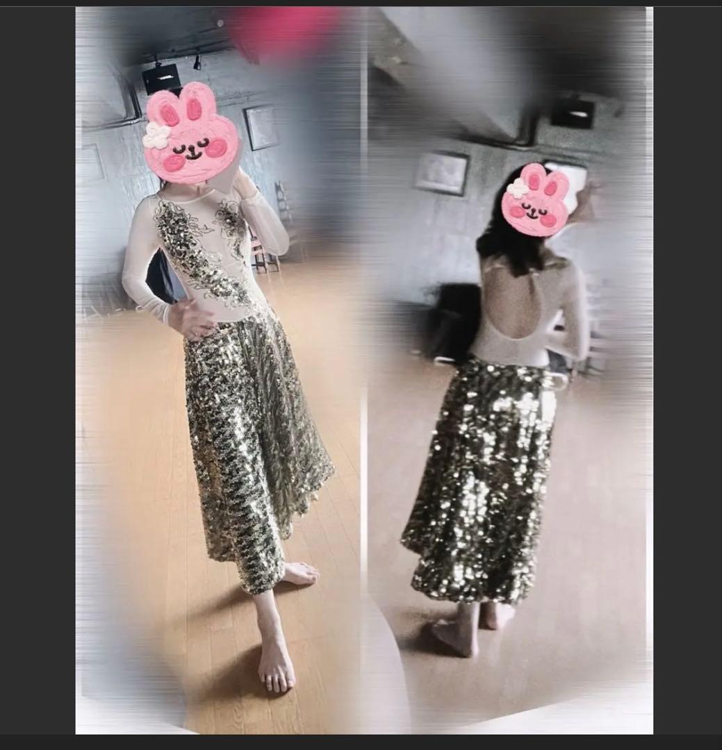 アルゼンチンタンゴ＊ゴールド＊ショー＊パーティー＊ステージ＊デモ＊ 発表会ドレス