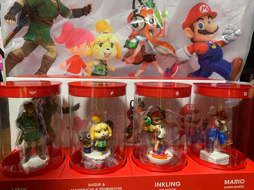 新品未開封　店舗限定箱付き　Nintendoストア スタチュー　4体セット