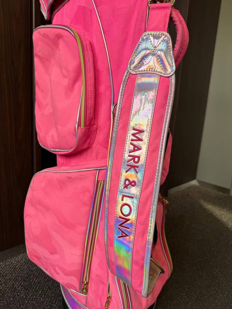 MARK & LONA ピンク ゴルフバッグ