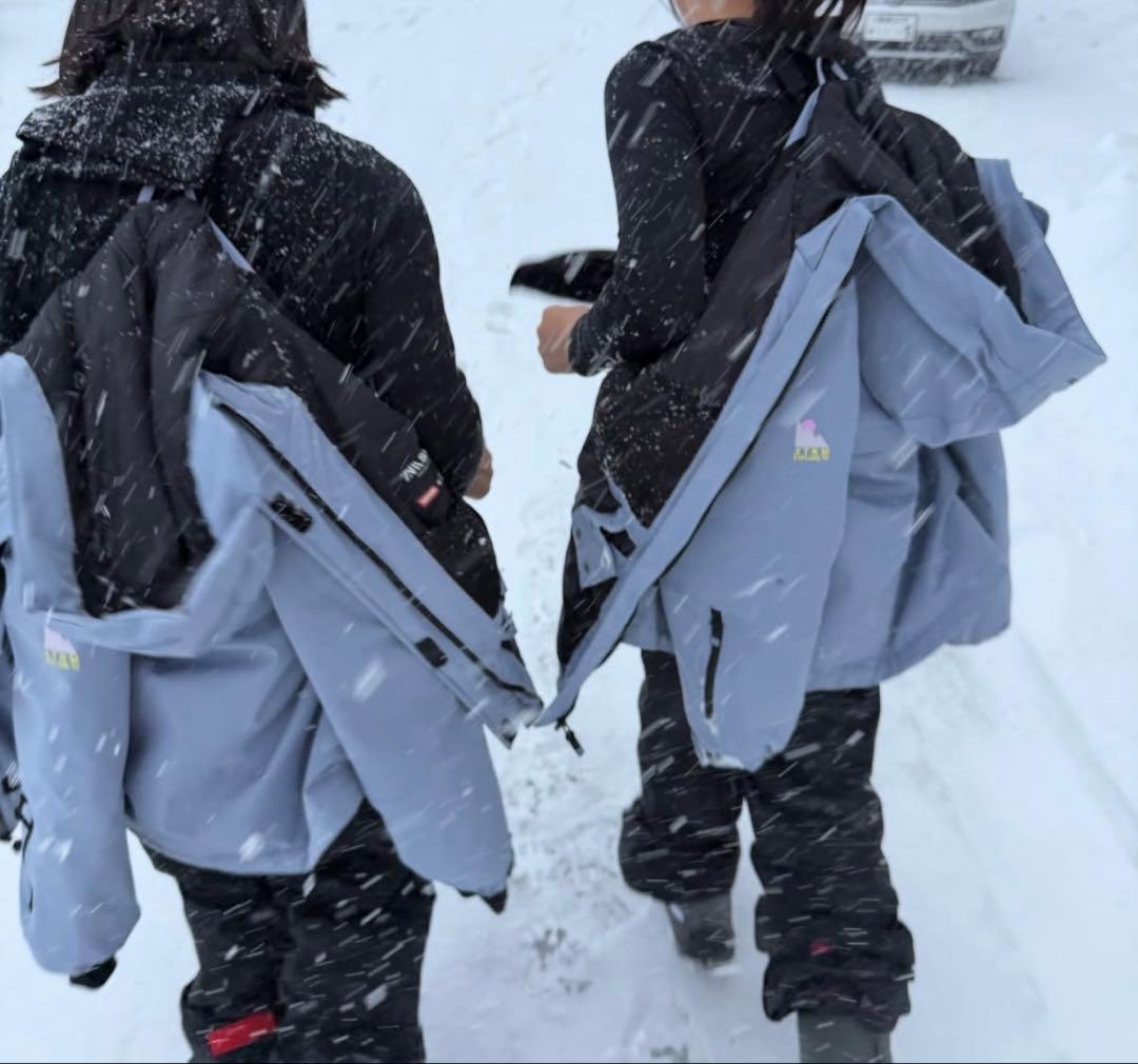 ZARA子ども用スキーウェアセット ブルーグレー　120センチ　クリーニング済